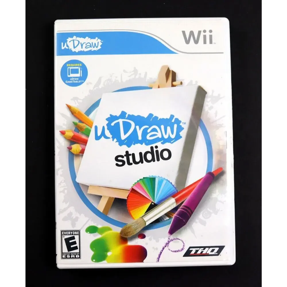 U Draw Wii Nintendo Studio Complete Game Only Tested Works